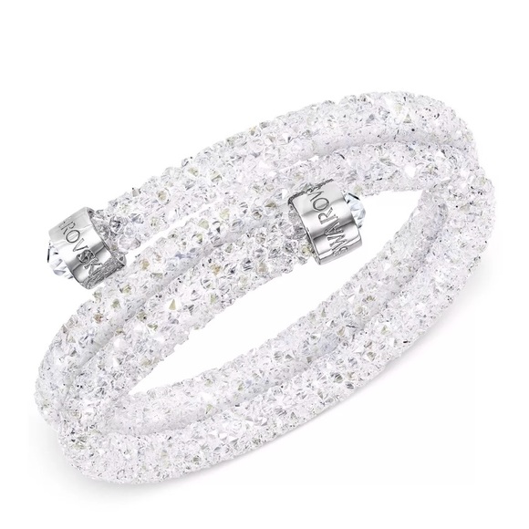 Swarovski Crystaldust Double Bangle White Bracelet Swarovski Crystaldust Double Bangle White Bracelet